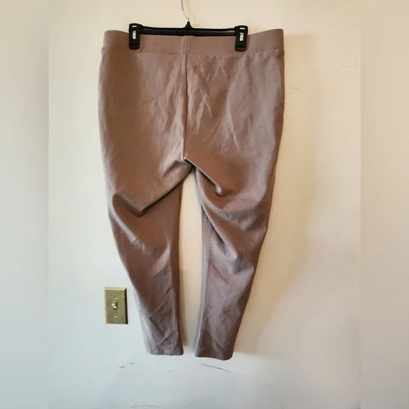 Lane Bryant brown high rise leggings with ankle zippers size 18 - Picture 3 of 4